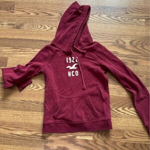 Hollister Burgundy hoodie Sweatshirt